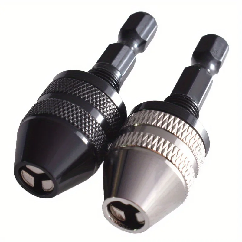 

2pcs quick change drill chuck converter, keyless drill chuck, with both impact screwdriver and screwdriver conversion function