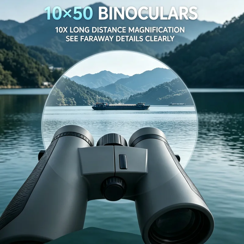 Jumelles 12x50 haute puissance HD avec grand objectif, étanches et anti-buée, télescope à tube droit pour l'observation des étoiles et des oiseaux en extérieur