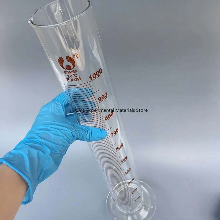 

250ml/500ml/1000ml/2000ml Measuring Cylinder Glass Stopper Graduation Glass Round Base Laboratory Chemistry Equipment