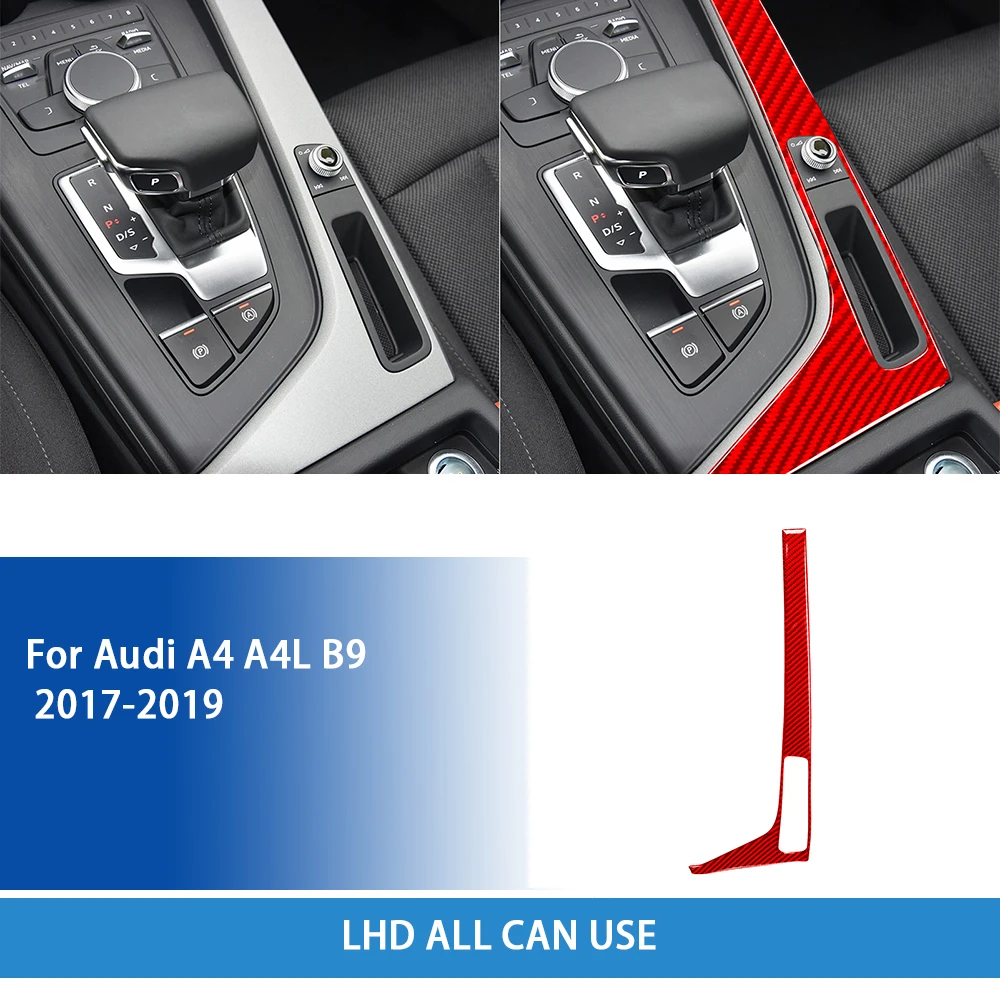 Carbon Fiber Gear Shift Trim for Audi A4 B9 2017-2020