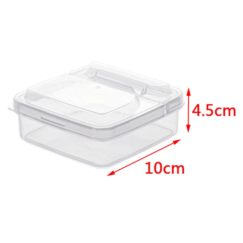 Butter Cheese Storage Box Portable Refrigerator Fruit Vegetable Fresh-keeping Organizer Box Transparent Cheese Container