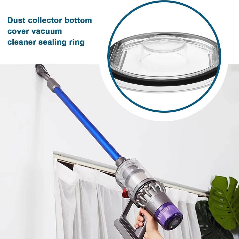 Dustbin Lid Cap For Dyson V7 V8 Vacuum Cleaner Replacement Dust Bucket Cover Dust Box Lid with Sealing Ring