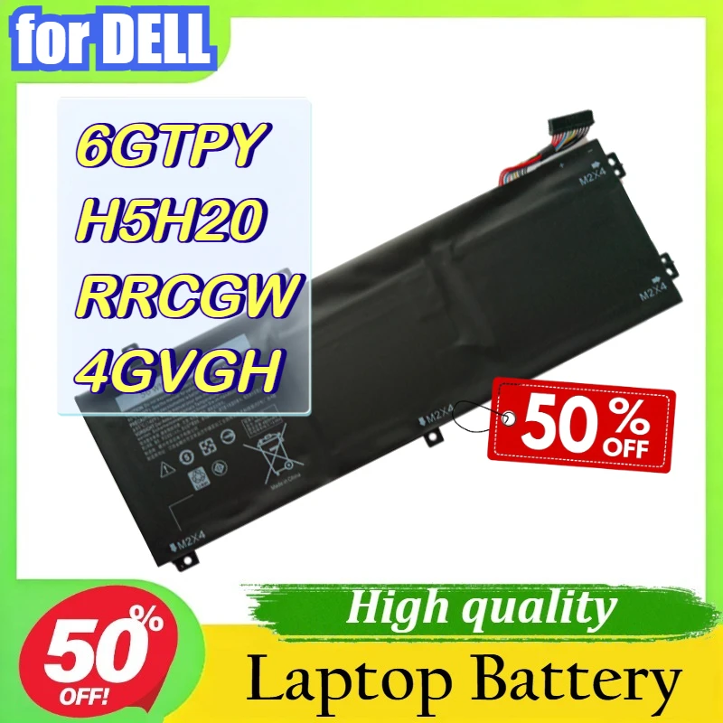

6GTPY H5H20 RRCGW 4GVGH Laptop Battery for DELL XPS 15 9570 9560 7591 7590 for DELL Precision 5520 5530 Series Notebook