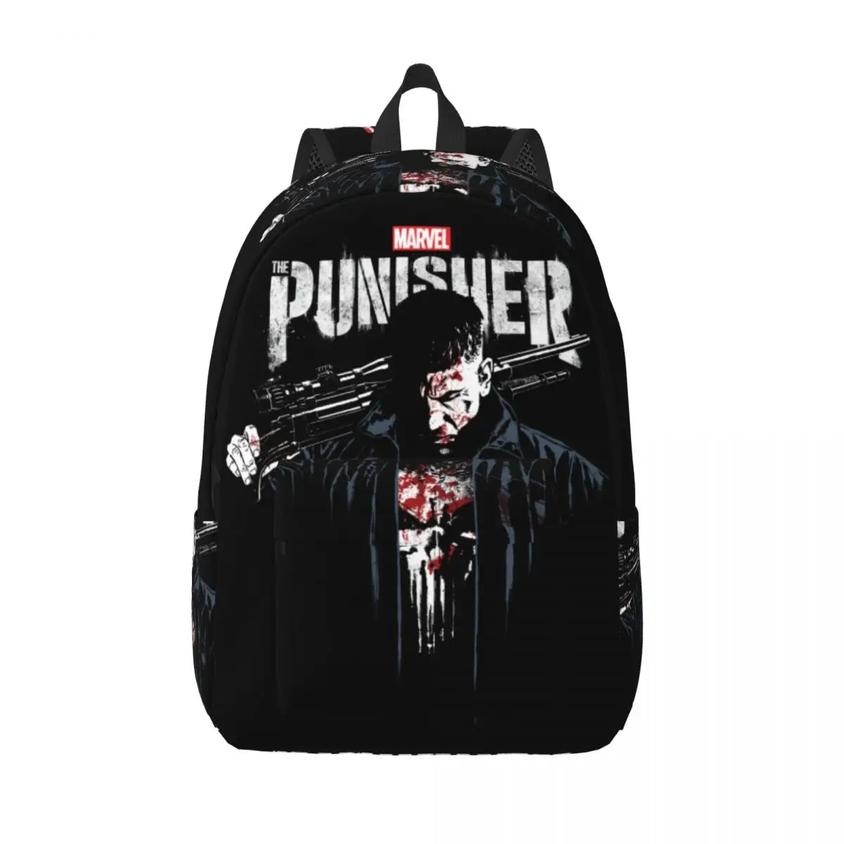 

Рюкзак с черепом Карателя для мужчин и женщин, модный студенческий рабочий рюкзак с комиксами, холщовые сумки для колледжа, уличные сумки
