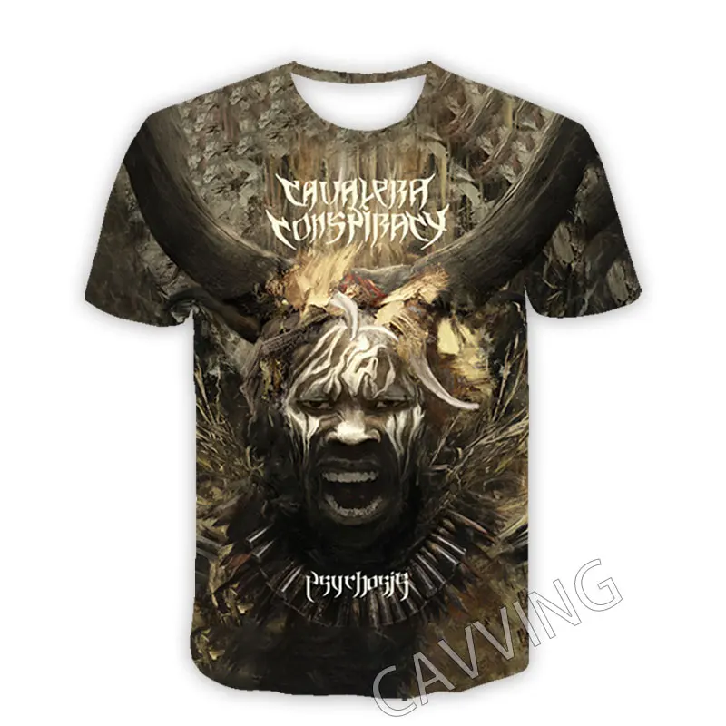 CAVVING 3D Printed  Cavalera Conspiracy  Band  Casual T-shirts  Hip Hop T Shirts Harajuku Styles Tops Clothing for Men/women