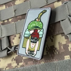 Parche táctico bordado con gancho y bucle para airsoft