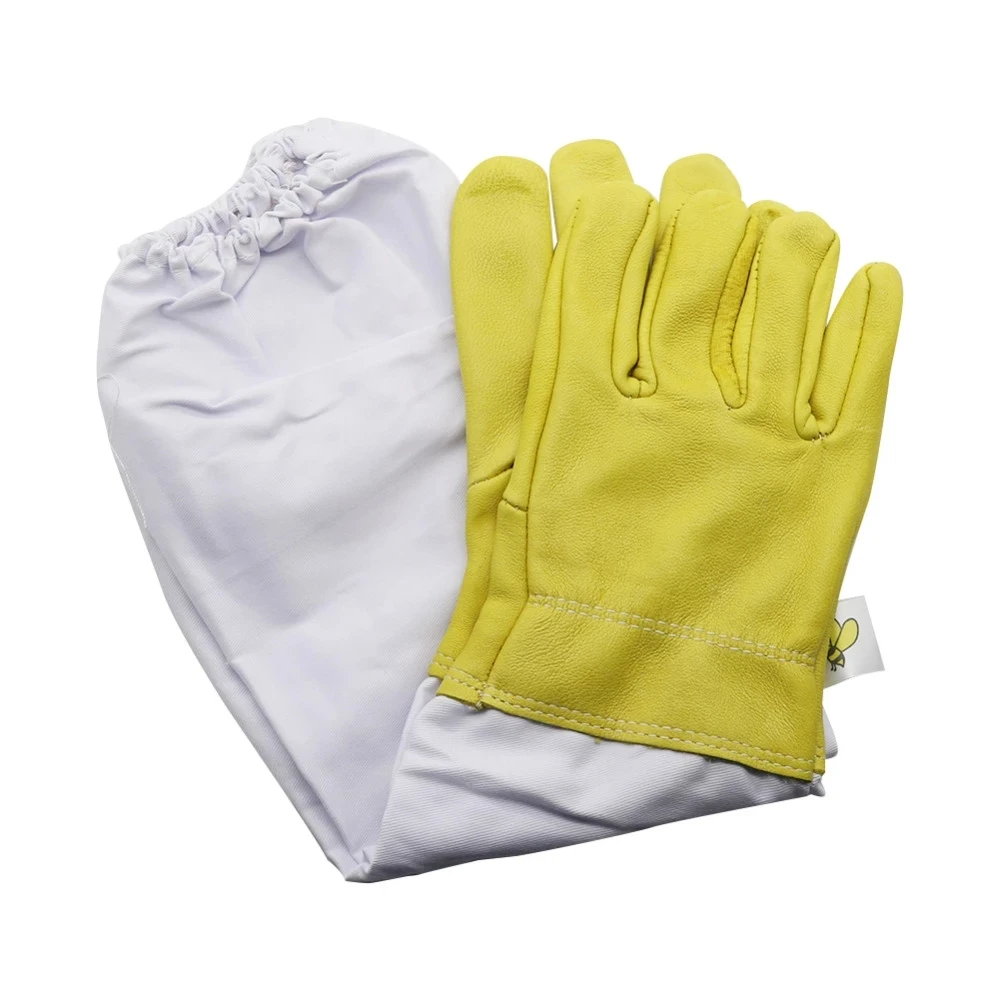 

1 Pair Beekeeping gloves Sheepskin Gloves Anti-bee Anti-sting for Professional Apiculture Beekeeper Bee Keeping Tools