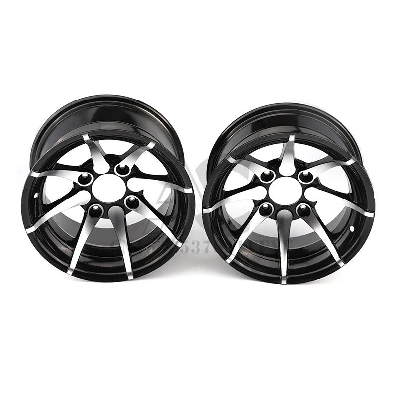4PCS 12-inch aluminum alloy front and rear rims suitable for ATV quad bikes, ATVs, karts, all-terrain wheels, tubeless tires