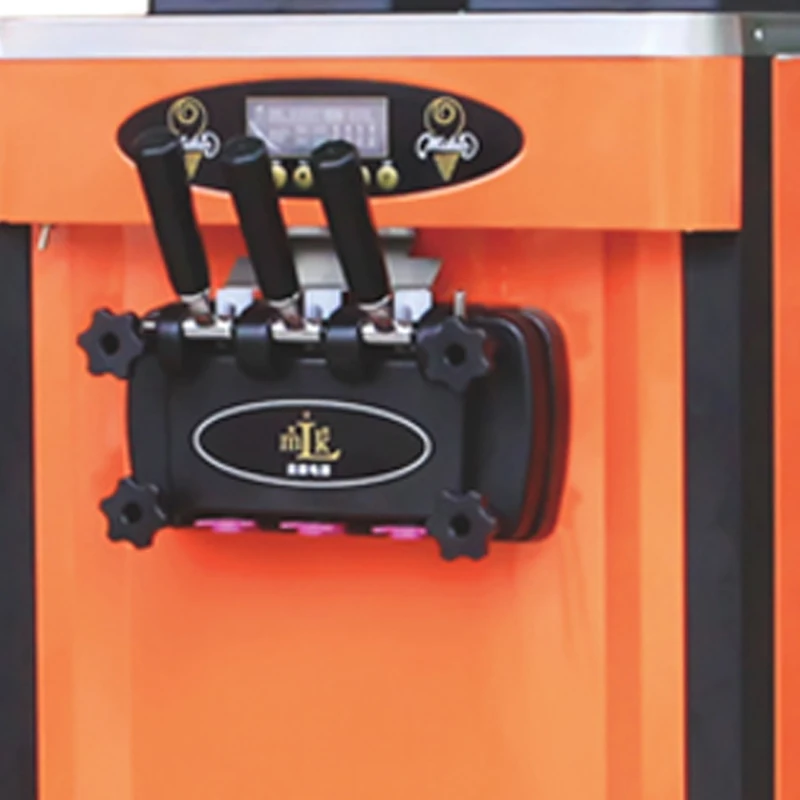 Best Seller Ice Cream Machine 1200W Soft Ice Cream Making Machine 3 Flavors Vending Machine