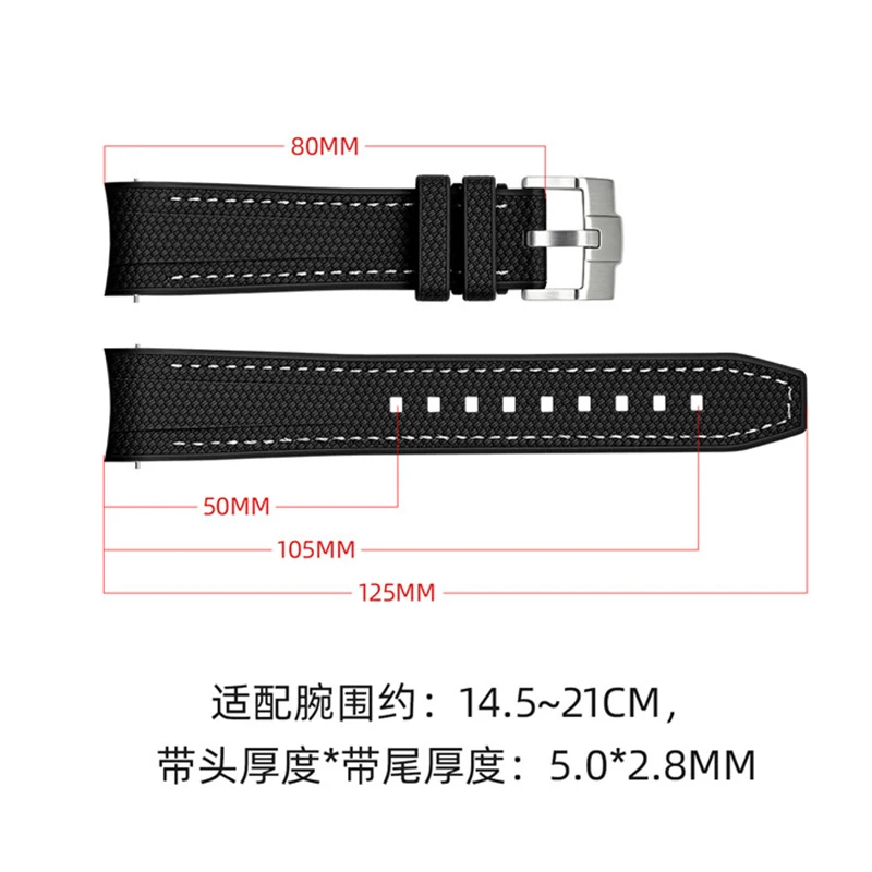 Flüssiges Silikon-Uhrenarmband 20mm für Omega X Swatch MoonSwatch Schnellverschluss Herren Damen Gebogenes Ende Ersatz-Uhrenband Armband – Detail 9