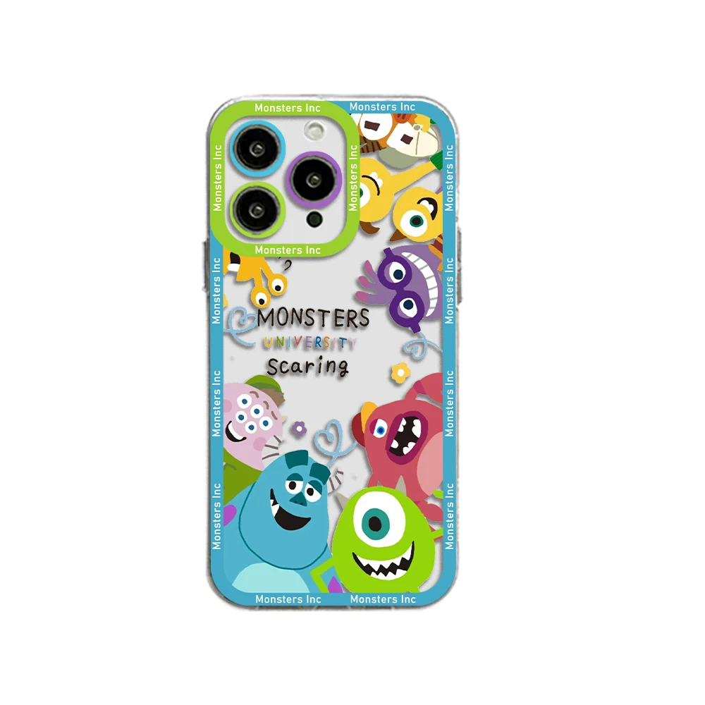 M-monsters Inc Phone Case For Samsung S24 S23 S22 S21 S20 S10 FE Note20 Note10 Plus Ultra Lite 5G Clear Soft TPU Cover