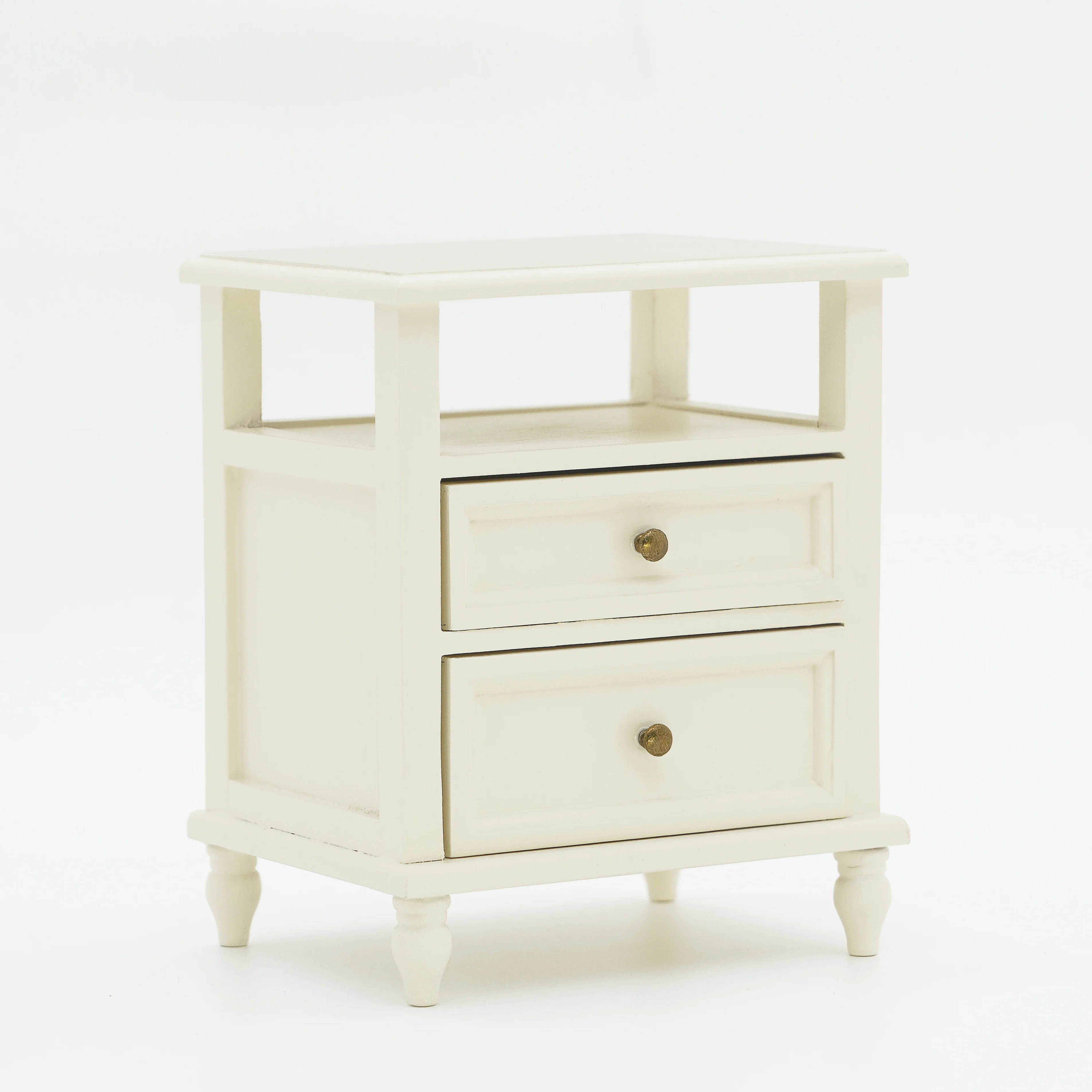 1/6 bjd ob11 ミニチュアドールハウス家具ミニモデル無垢材ベッドサイドテーブル