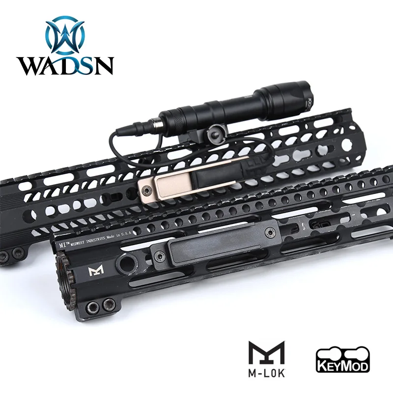 WADSN Flashlight Light Control Switch Pad Pockett Slot Scout Light Pressure Switch Pad RAT Tail M300 M600 M-lok keymod Picatinny