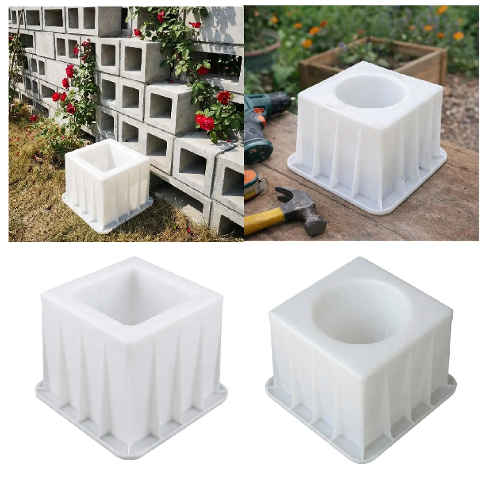 

Concrete Hollow Brick Casting Reusable Accessories Multifunctional Block Model for Bricklaying Landscaping