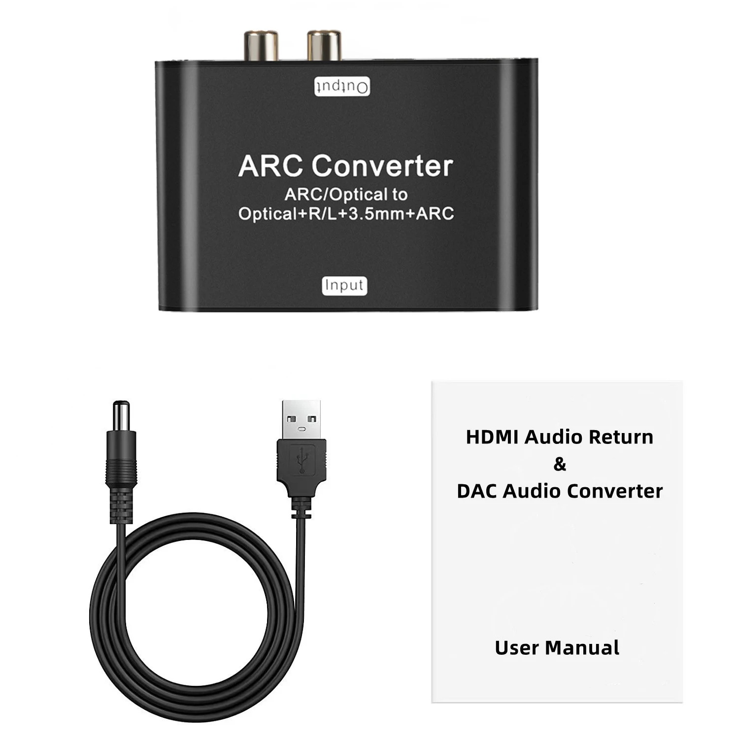 

192 кГц ARC аудиоэкстрактор HDMI ARC возвратный экстрактор ЦАП преобразователь ARC SPDIF оптический в оптический 3,5 мм L/R стерео аудио экстрактор