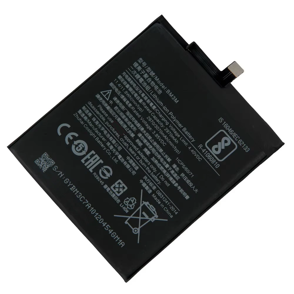 2024 Production Replacement Battery For XiaoMi Mi9 SE Mi 9SE BM3M Rechargeable Phone Battery 3070mAh