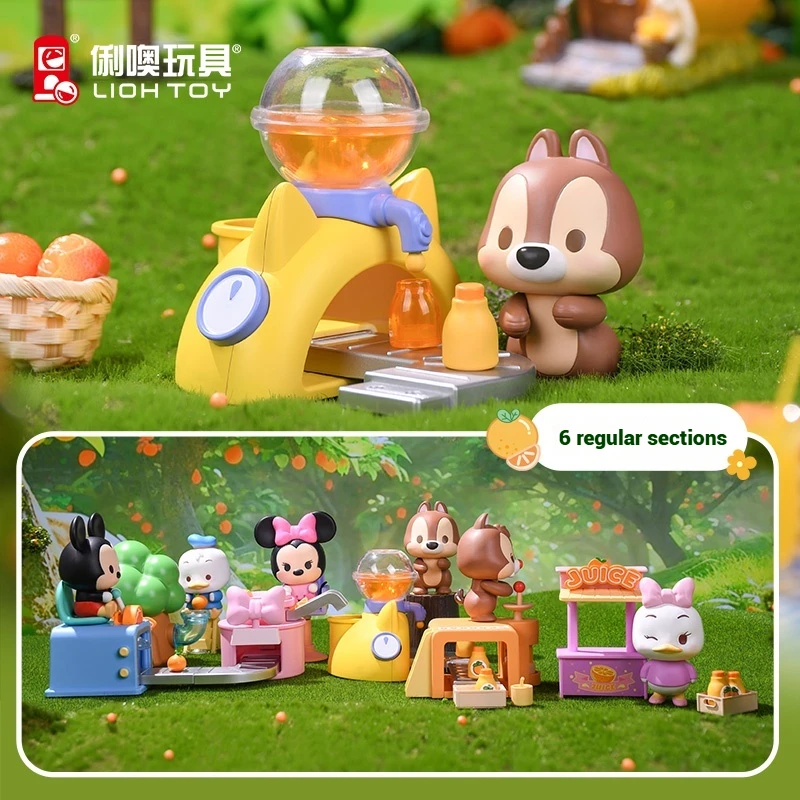 

New Genuine Disney Juice Workshop Blind Box Classic Cartoon Character Trendy Play Cute Ornament Exquisite Toy Gift Doll Handmade