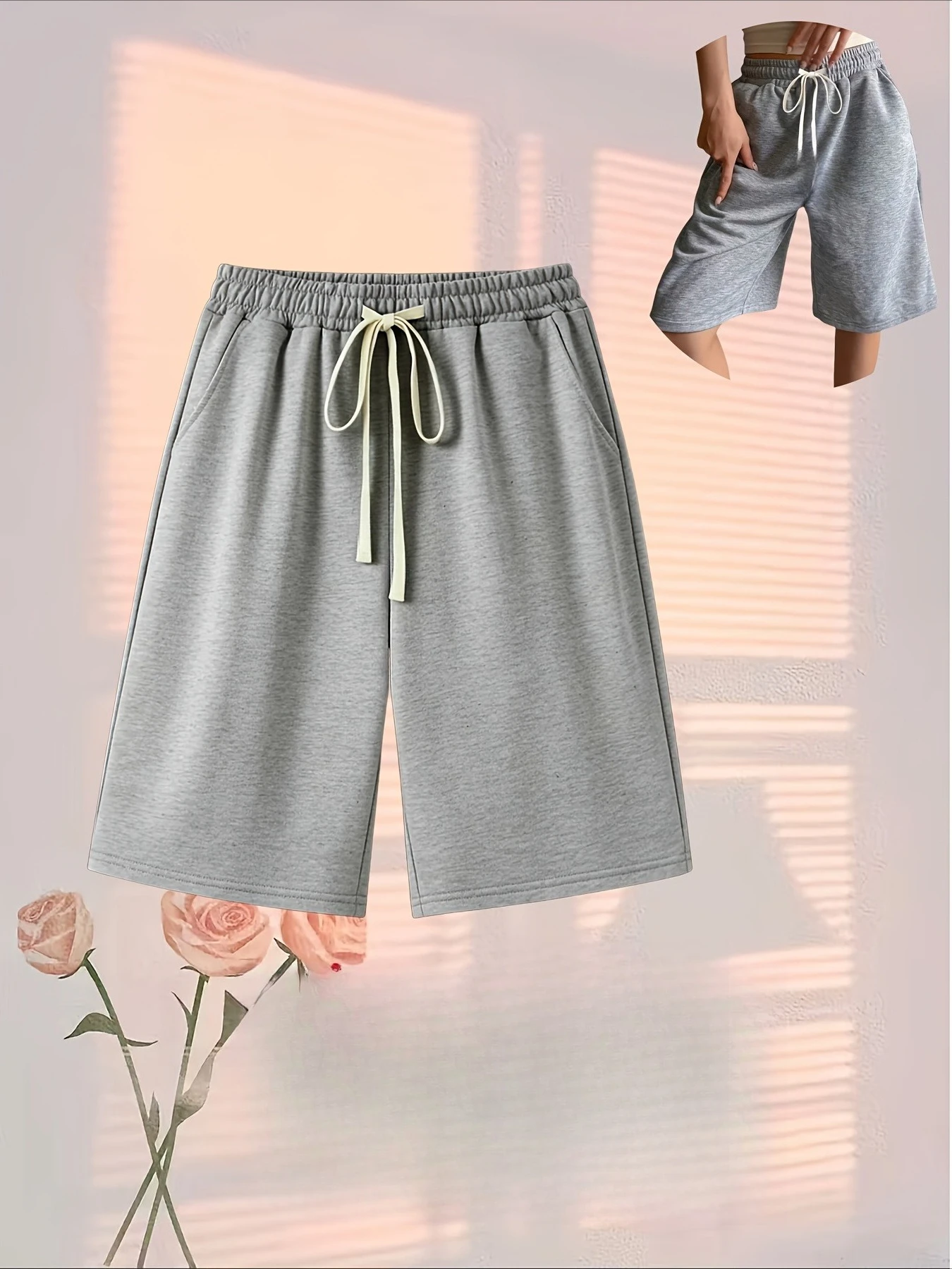 

Women's Spring Summer and Autumn Fashion Hot Items Solid Color Casual Pants Running Pants Sports Pants Street Dance Beach Shorts