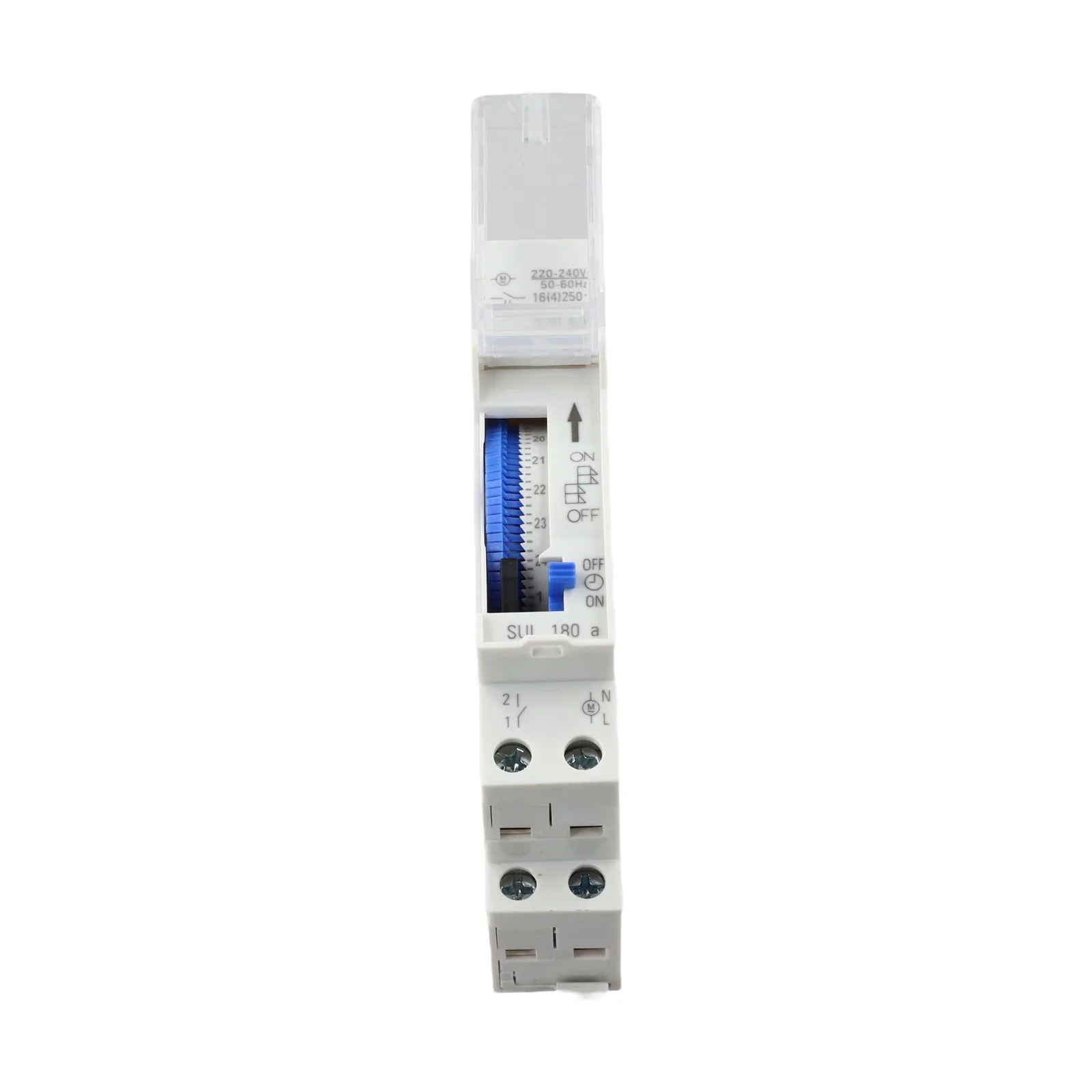 180A Mechanical Timer Switch Analog for Design with for Power Interruption Memory 15-Minute Settings DIN Rail Mount 110V 220V AC