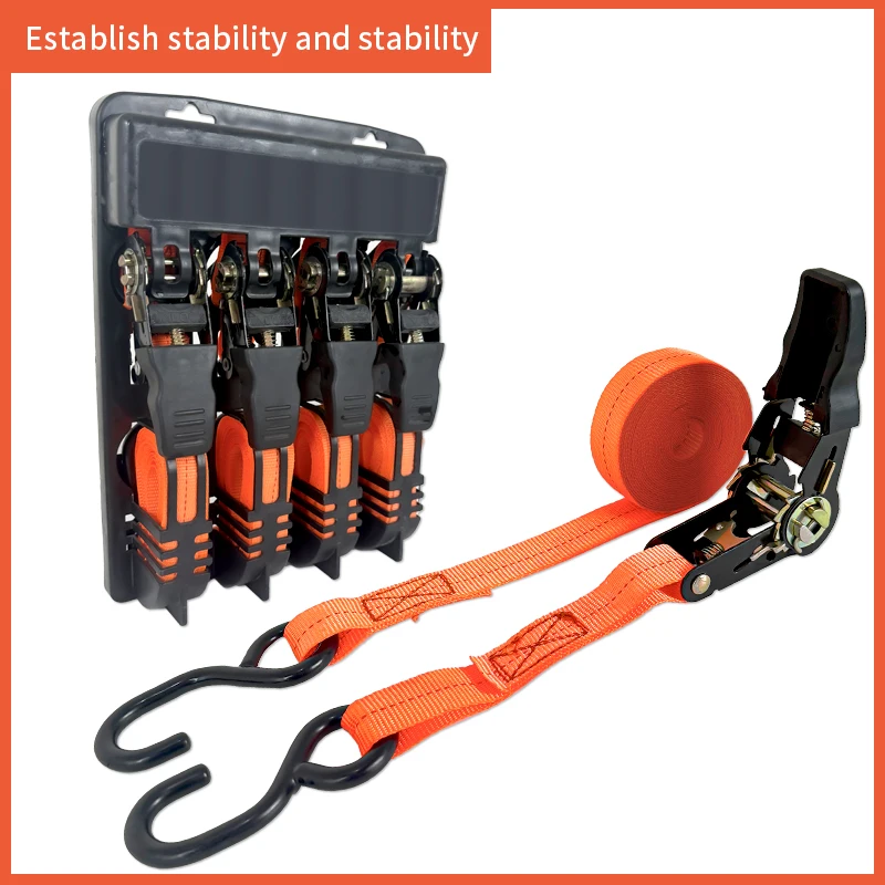 

Обвязочный ремень Ремень с храповым механизмом Factory Direct Грузовой ремень Автомобильный крепежный ремень S Крючок Натяжитель ремня Ретрактор Фиксированный грузовой ремень Ремень