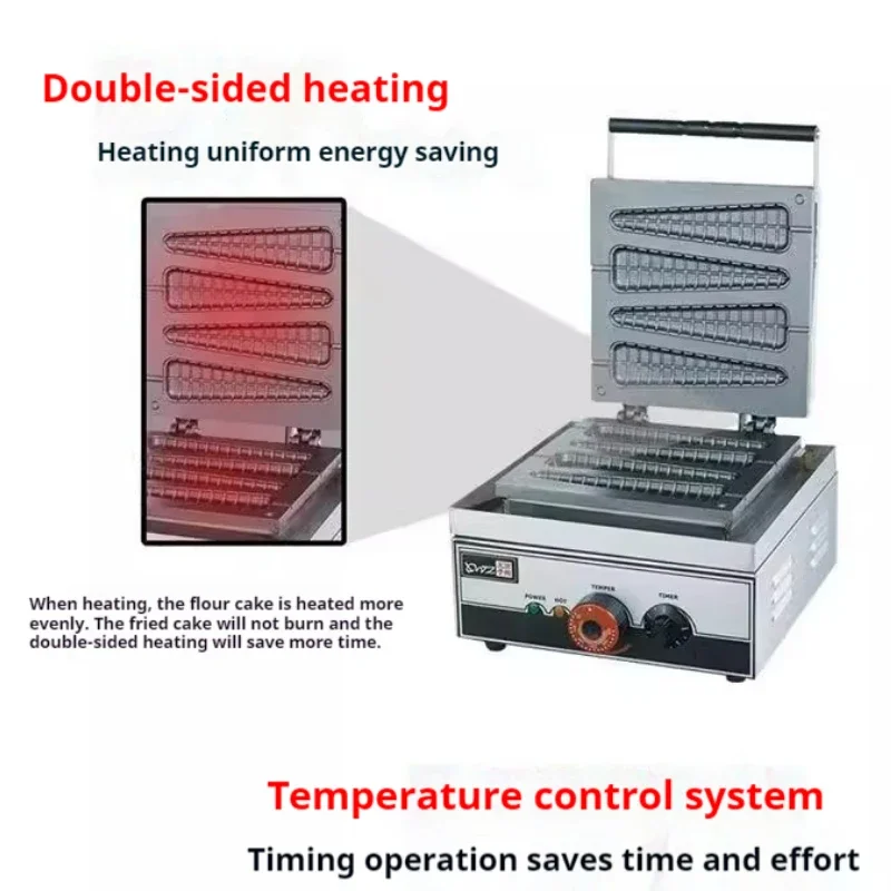 ไฟฟ้า Lolly เครื่องทําวาฟเฟิลมัฟฟิน Baker ขายร้อนเครื่องทําวาฟเฟิล