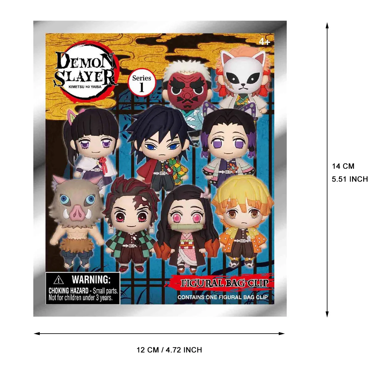 Aniplex Officially Licensed Demon Slayer Series 1 Mystery Bulk Bag Clip | One Random,Tanjiro,Nezuko, Zenitsu Agatsuma,Inosu