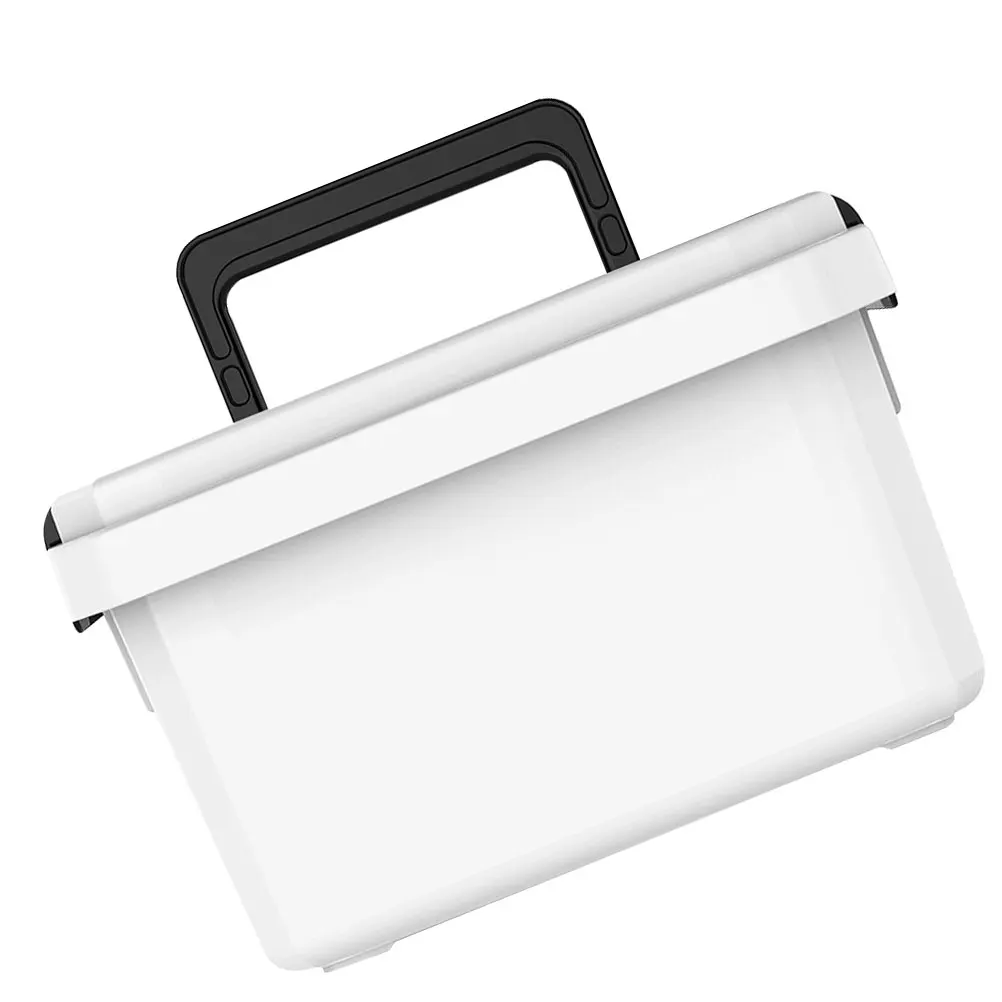 

1Pcs First Aid Medicine Box Portable Multi-Layer Plastic Case for Emergency Home Office Outdoor Travel Use Sturdy Dust-Resistant
