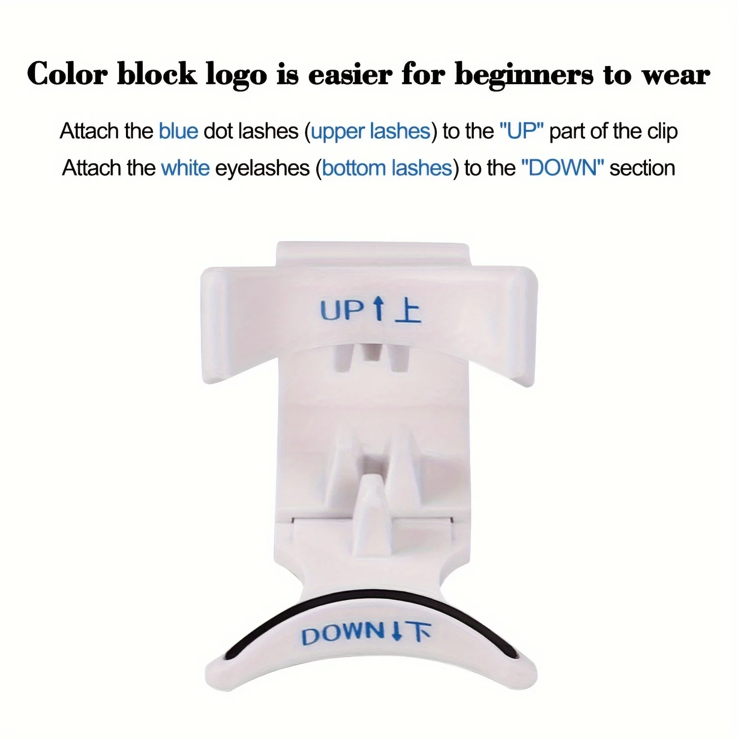 Aplicación de pestañas sin esfuerzo con clip magnético para pestañas, aplicador ABS para pestañas postizas y extensiones, 1 ud.