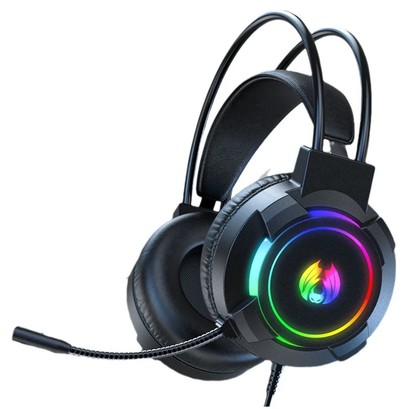 Gaming Headset 7.1 Stereo Surround Bass Headset Computer Gaming Console With Microphone RGB Headset