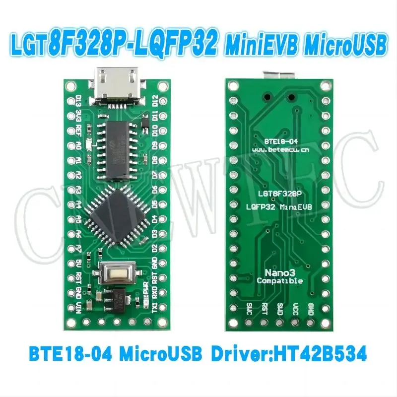 LGT8F328P-LQFP32 MiniEVB BTE18-04 HT42B534-2 SOP16 USB Driver MicroUSB 100PCS/LOT