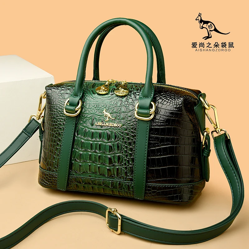 New Trend Crocodile Pattern Handbags Ladies Bag Designer Luxury Square Crossbody Bags Female Totes Shoulder Handbags for Women