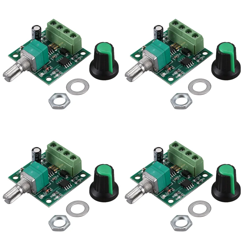 

B23B 4X Low Voltage DC PWM Motor Speed Controller Module 1.8V 3V-5V-6V 12V 2A