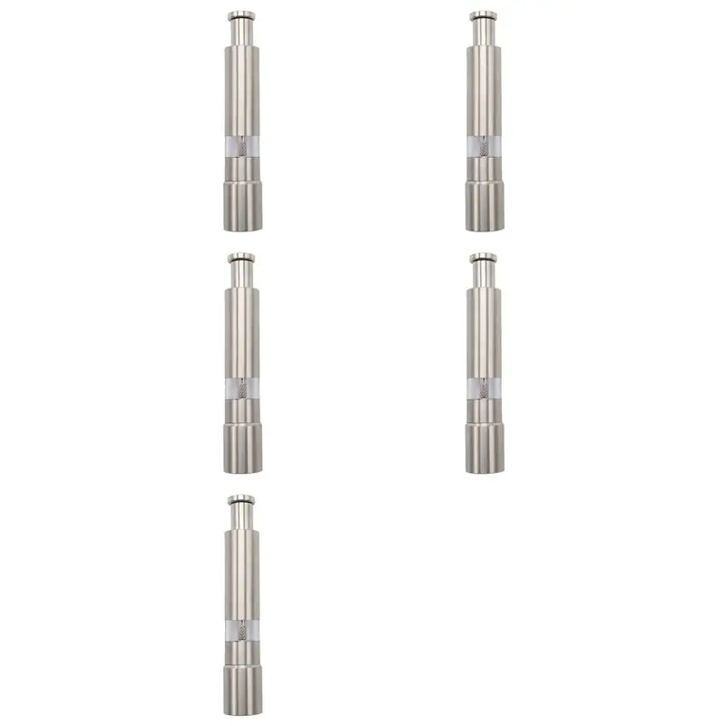 A36T-5X Salt Grinder And Pepper Mill Set For Pepper Sea Salt And Spices With Thumb Button For One Hand Operation