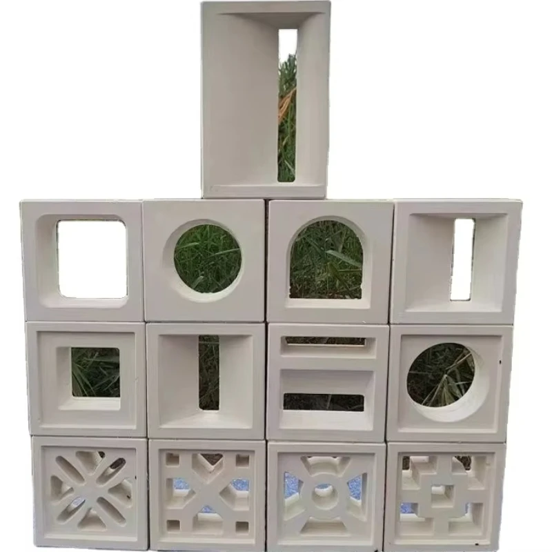 

2024 New Breeze Block Double Sides Curve Shape Hollow Block Molds for Wall Decoration
