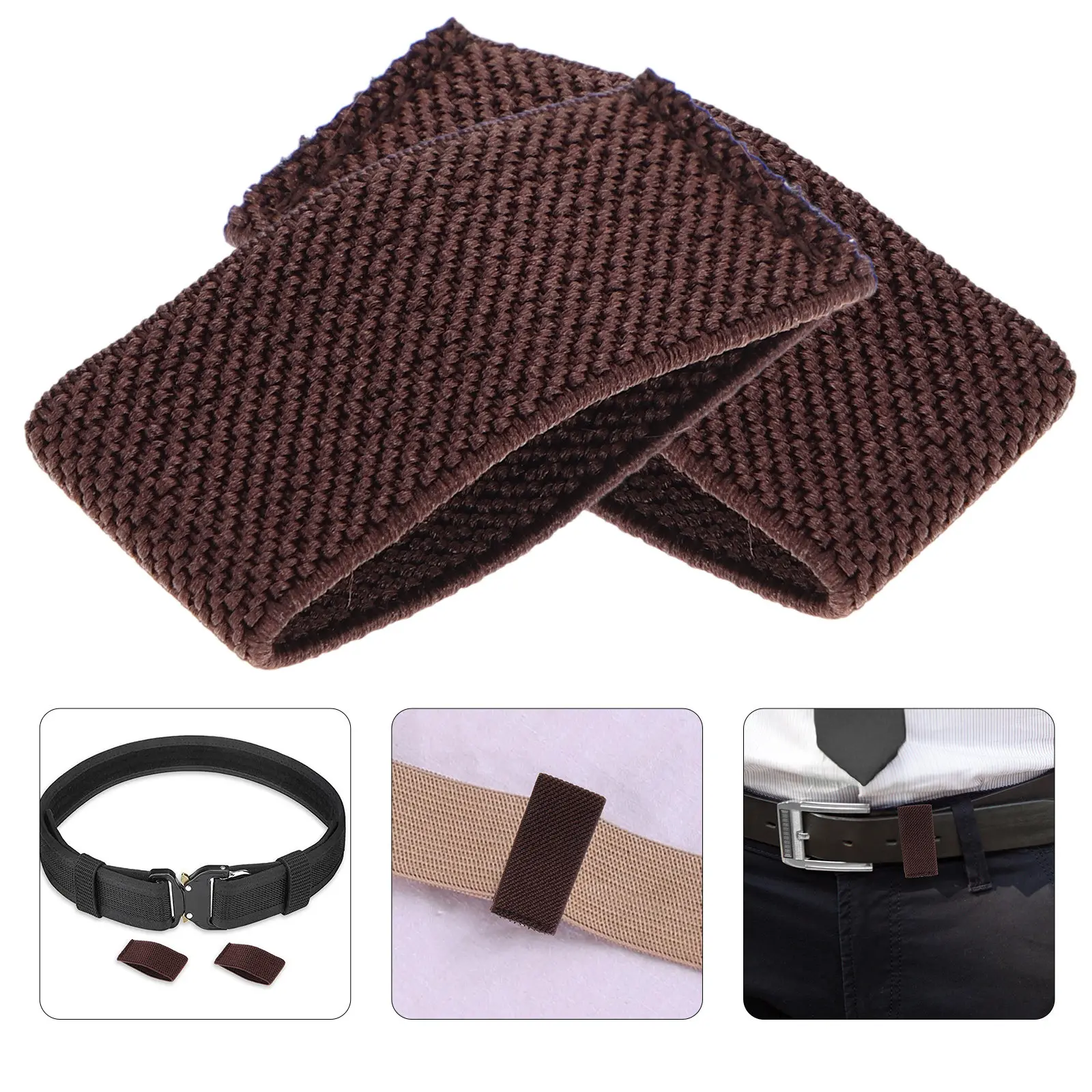 10Pcs Nylon Belt Keepers Elastic Twill Duty Belt Loop Stays Retainer Band Backpack Strap
