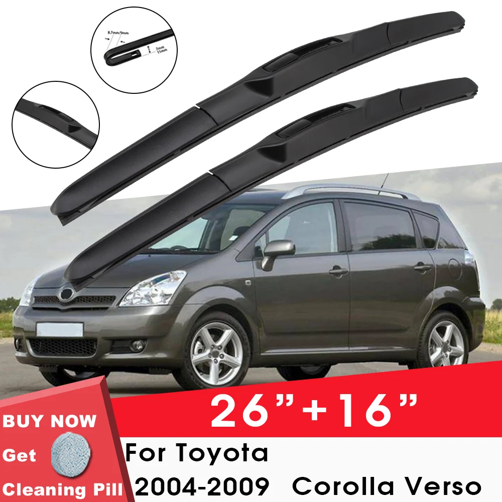 Car Wiper Blade Front Window Windshield Rubber Wiper For Toyota Corolla Verso 2004-2009 26\