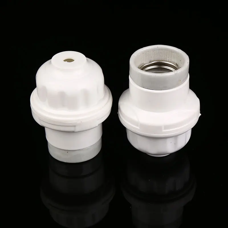 

5 шт. подвесной держатель лампы, плоский керамический держатель лампы E27, устойчивый к высоким температурам и огнестойкий