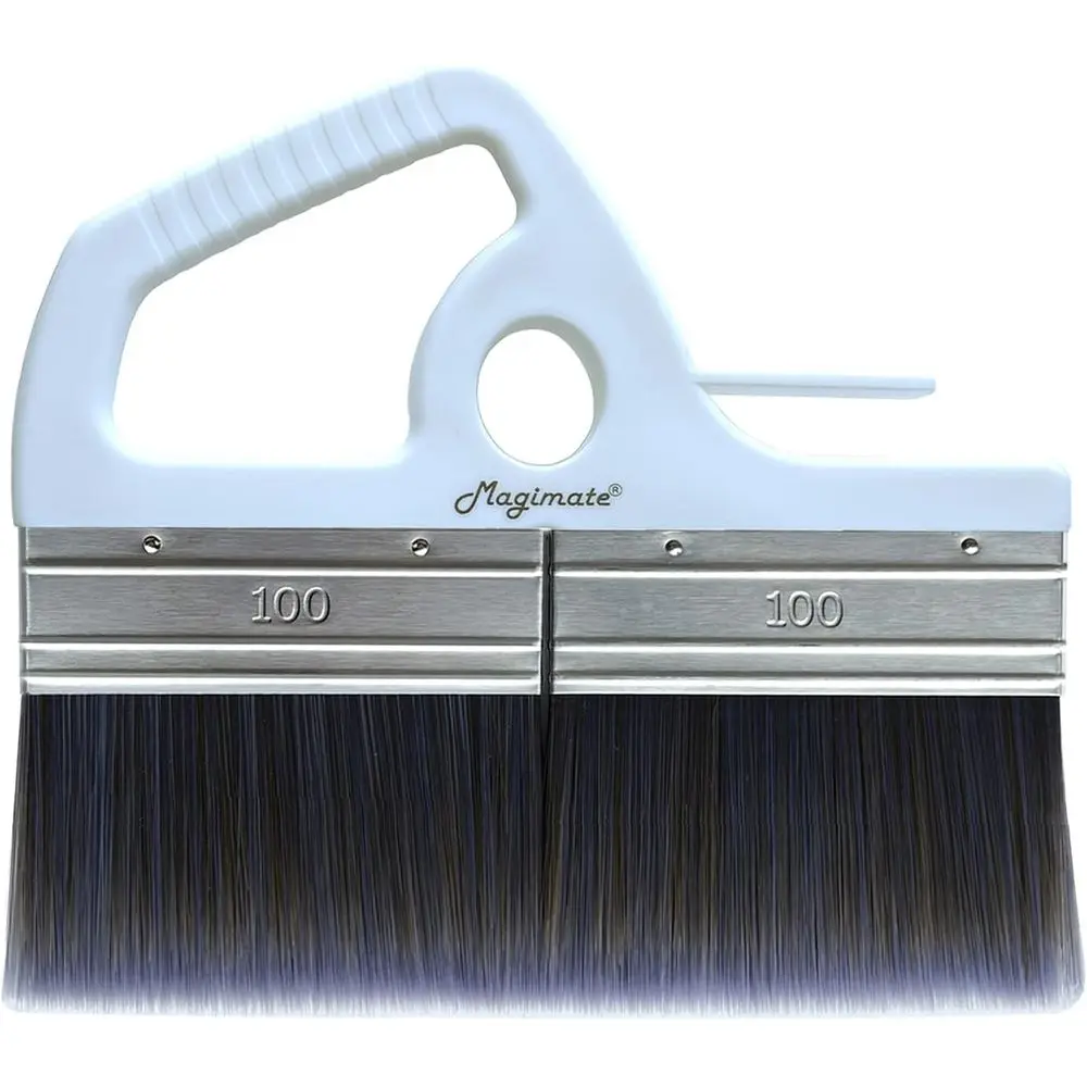 

8 Inch Large Paintbrush, Wide Varnish Brush for Acrylics, Wallpaper Adhesive, Furniture, and Art - Sot Poly Paddle