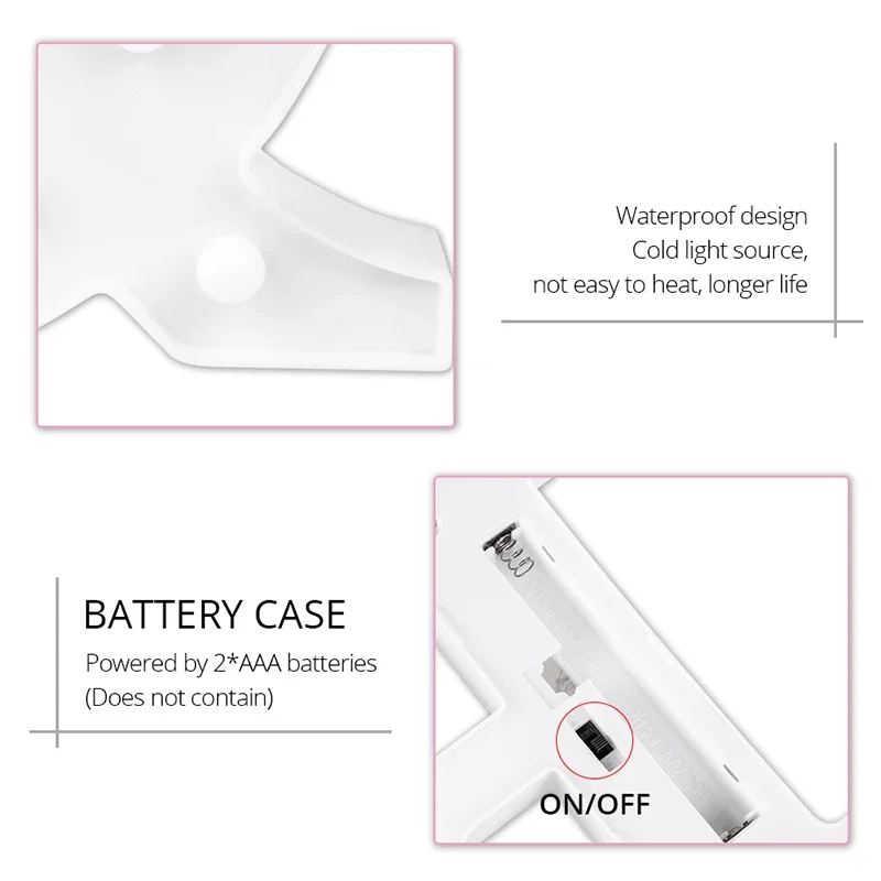 DIY 3D Letter Light LED Night Lights 26. English Marquee Sign Alphabet Night Lamp Atmosphere Home Wedding Birthday Decor Light