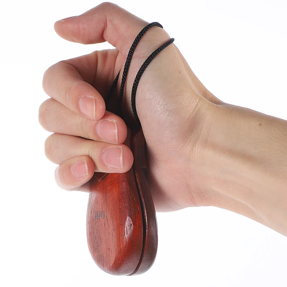 

2pcs Large Castanets Percussion Instrument Handheld Musical Castanets Wood Party Favors Classroom Bulk