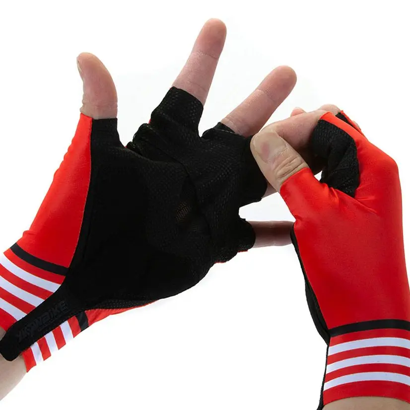 Ykywbike Cycling Men\'s Half Gloves Breathable Shockproof Cycling Gloves Fingerless Gloves Mtb Mountain Bicycle Gloves Sports