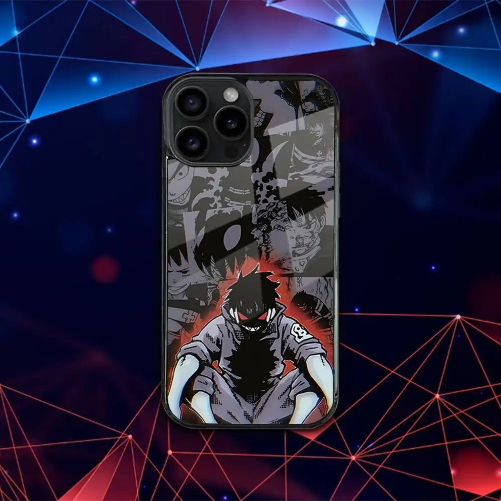 เคสโทรศัพท์ลายอนิเมะ F-Fire สำหรับ iPhone 17,16,15,14,13,12,11,Pro,Max,Plus,Mini,SE4,E รองรับการชาร์จไร้สายแบบแม่เหล็ก Magsafe