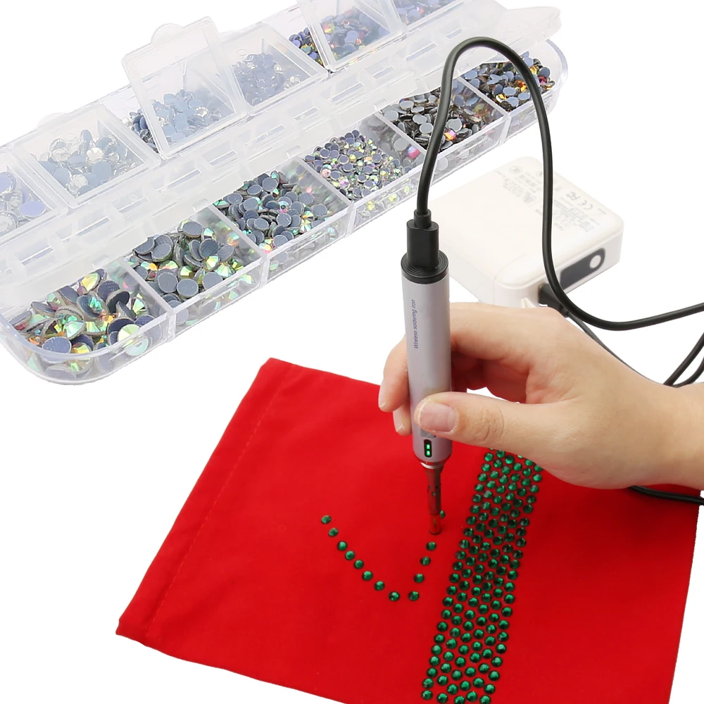 

5V USB Power Supply Hot-Fix Rhinestones Kit Crystal Hotfix Rhinestone Applicator Iron-on Strass Rhinestone Heat-fix Pen