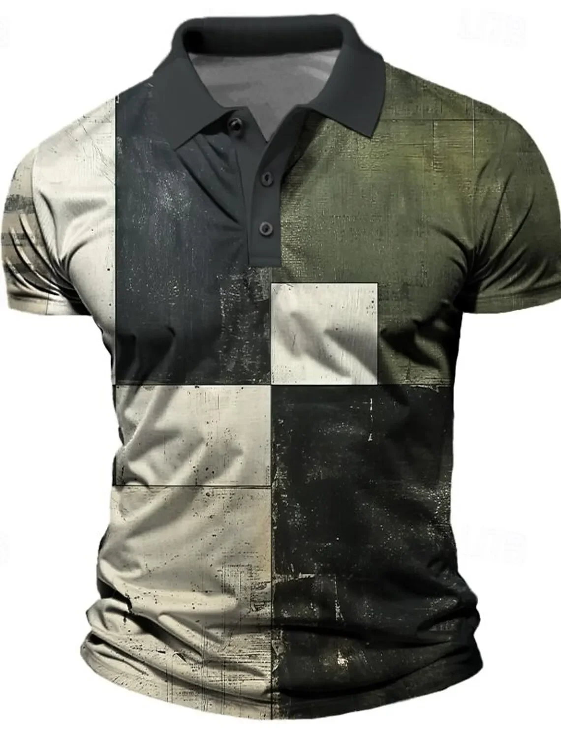 

Men's Plaid Polo Shirts Golf Shirt Short Sleeve Polo Shirts Collared Shirts Vintage Casual Vacation Wear Formal Wear