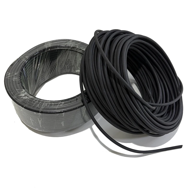 50m Roll Black High Voltage Cable for Electric Fence 15KV HT Insulated Wire Lead Out Cable for Energizer Hook Up Tnsulation Wire