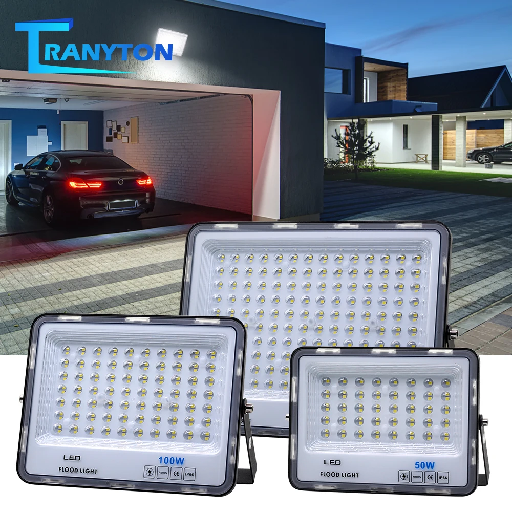 LED Flutlicht Außen beleuchtung 220V 240V Flutlicht wasserdicht IP66 Reflektor Projektor LED Exterieur Fokus Scheinwerfer