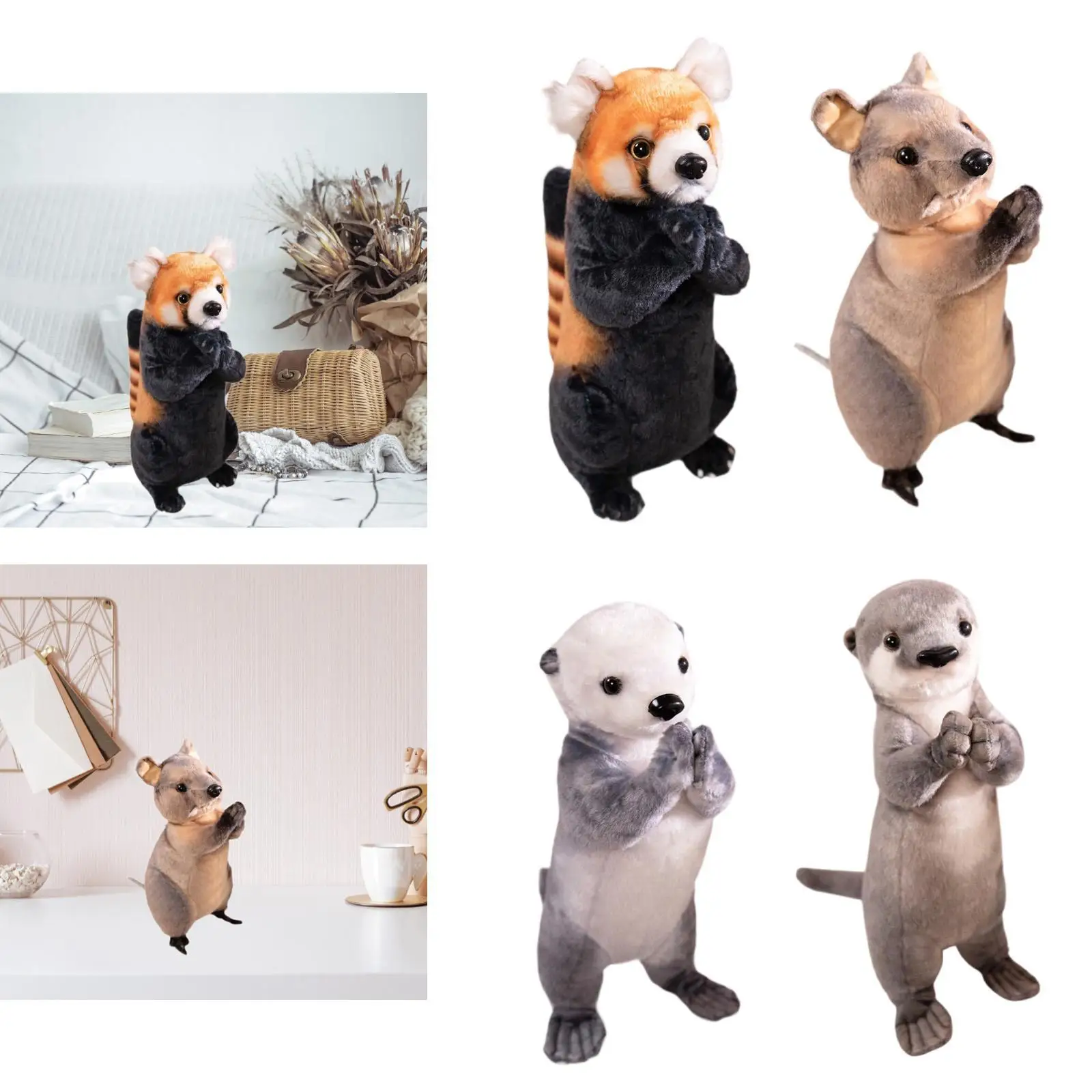 Jouet en peluche, animal en peluche, cadeau réaliste, animal en peluche