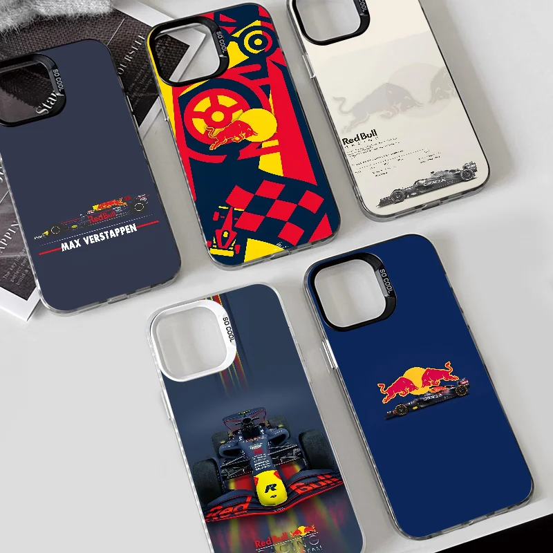 red bull  Phone Case Phone Case IMD color silver shell For iPhone 16 15 14 13 12 11 Pro Max Plus