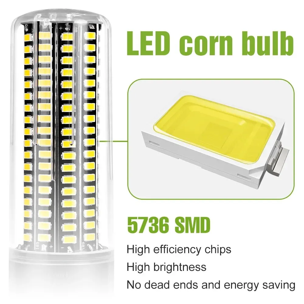 E27 LED Light Bulb E14 Corn Lamp B22 Ceiling Chandeliers 3.5W 5W 7W 9W 12W 15W 20W Cool/Warm White No Flicker AC85-265V 5736 SMD