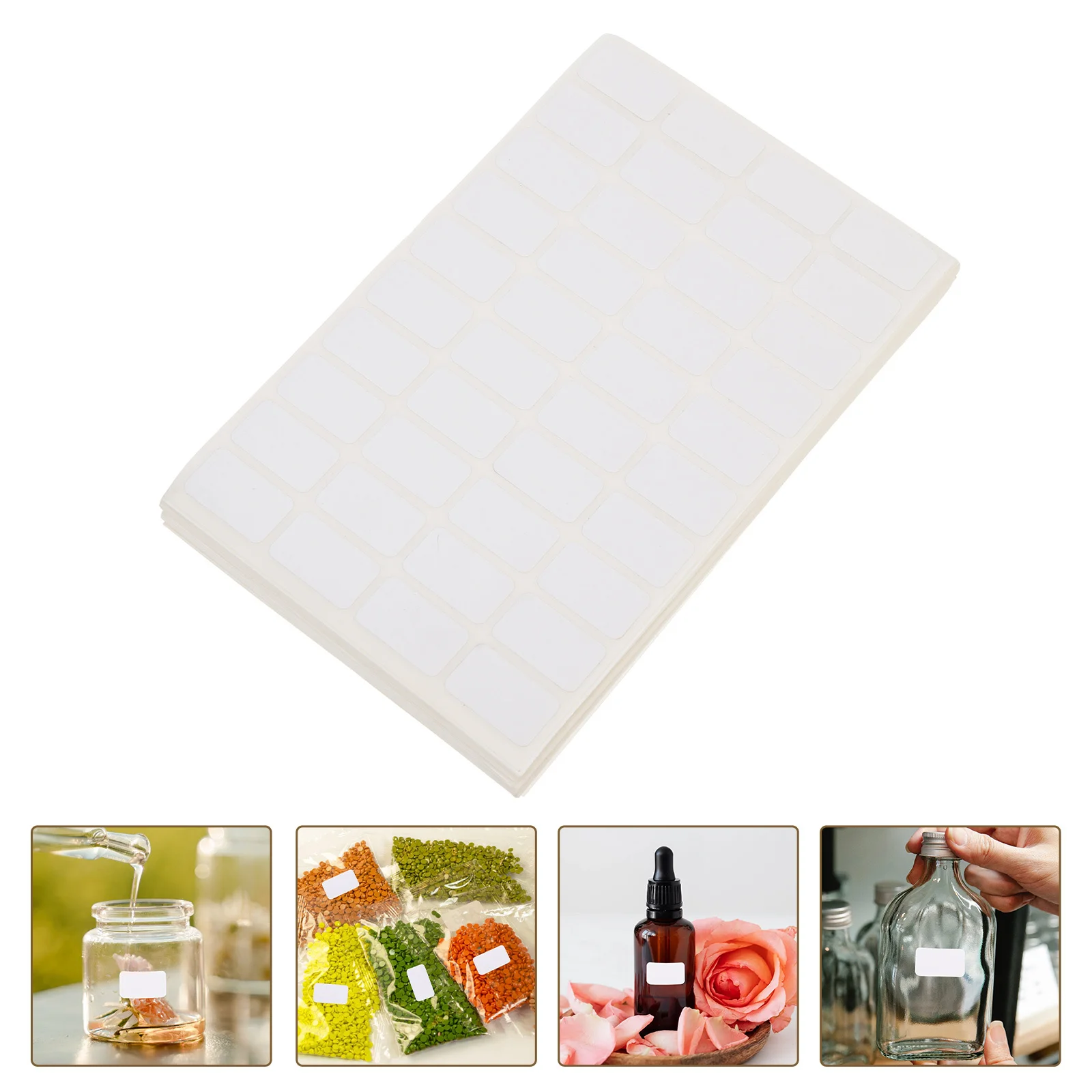 

50 Sheets Blank Label Sticker DIY Classification Marking Stickers for Storage Box Organization Home School Office Use